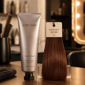 Crema de Coloración Permanente para el Cabello a Base de Plantas Chuyan - Cubre el 100% del Cabello Blanco - Cumple con la Normativa de la UE al 100% - Lista para Exportación - Cosmético - Product Image 3