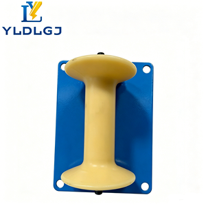 Rouleau de guidage pour chemin de câbles YILI Expert avec roue en nylon, base <span class=keywords><strong>plate</strong></span> robuste pour un tirage de câbles souterrains et aériens fluide - Product Image 2