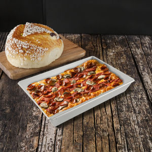 Moldes para <span class=keywords><strong>Pizza</strong></span> de Metal Estilo <span class=keywords><strong>Detroit</strong></span> de 6 a 14 Pulgadas, Bandeja para Hornear Rectangular Profunda Antiadherente, Apta para Lavavajillas, Utensilios de Cocina - Product Image 3