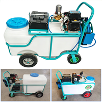 Pulvérisateur électrique à batterie sur chariot, pulvérisateur agricole portable avec roues, moteur et pompe 48V pour usage agricole