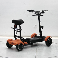 Scooter pliable homologué CE EEC COC avec siège, véhicule de transport portable