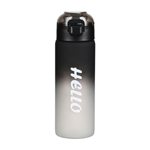 High-End Sports Frosted Gradient Color Water Bottle Direct <b>Drinking</b> Portable for Outdoor Travel - Product Image 6