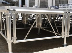 Tùy chỉnh xách tay nhôm tổ chức sự kiện sân khấu cho buổi hòa nhạc đám cưới dễ dàng cài đặt chiều cao có thể điều chỉnh thiết bị ngoài trời giàn hiển thị - Product Image 4