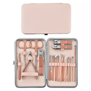 Ensemble de manucure rose gold 18 pièces, <span class=keywords><strong>prix</strong></span> direct usine, professionnel - Product Image 1