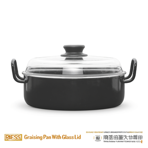 Olla para guisar RIESS Grandma's con tapa de vidrio de 3.5 Qt para uso en estufa y horno - Product Image 2