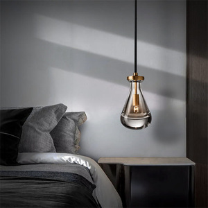 Modern Minimalist Glass Pendant <b>Light</b> Cross-Border Luxury Teardrop Design for Bedroom <b>Dining</b> Room Bar Chandelier - Product Image 3