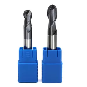 Dlc Máy Cắt Đĩa Endmill Máy Cắt Phay Đầu Cnc Tráng Bóng Kim Cương Hss 100X2 Máy Cắt Phay 2 Rãnh Mũi Bi