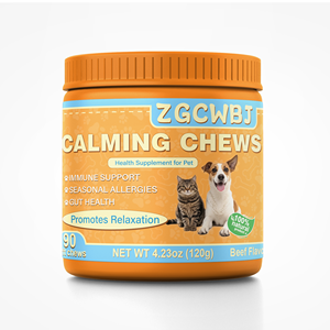 TK Integratore Calmante per <span class=keywords><strong>Cani</strong></span>, Vitamina B1 e L-Triptofano, Supplemento per la Relax e Riduzione dello Stress, Morbidi Bocconcini Calmanti per Animali Domestici - Product Image 1