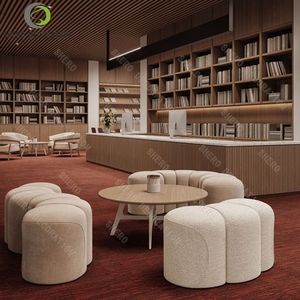 Book Shop Decoration Ideas Library Furniture Custom <b>Wooden</b> Library Bookshelf <b>Bookcase</b> For Book Store Fixtures - Product Image 4