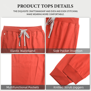 Divisa Medica alla Moda con Scollo a V per Donne e Uomini, Set di Camici e <span class=keywords><strong>Pantaloni</strong></span> per Infermieri, Comodi e Elasticizzati - Product Image 5