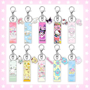 Llavero Personalizado de Dos Piezas con Figura Humana de Anime en Acrílico, <span class=keywords><strong>Foto</strong></span> Digital, Material Plástico Impermeable, Tendencia de Moda Digital - Product Image 1