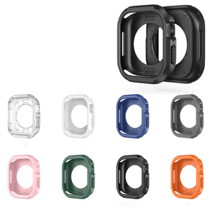 La más <span class=keywords><strong>nueva</strong></span> funda de silicona deportiva a prueba de golpes para <span class=keywords><strong>Apple</strong></span> <span class=keywords><strong>Watch</strong></span> 46mm 42mm, funda anticaída, fundas de parachoques de TPU para IWatch Series 10 - Product Image 2