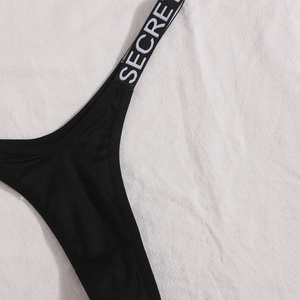 Sous-vêtements féminins, <span class=keywords><strong>string</strong></span> noir sexy et très résistant - Product Image 5
