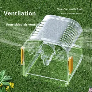 Cage de transport portable en plastique pour hamster, habitat extérieur pour petits animaux, gerbille - Product Image 3