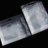 Bolsa de fondo plano transparente al por mayor, bolsa de plástico Ziplock para embalaje de alimentos con asa, bolsa de Mylar reutilizable y resellable