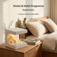 Lampe LED aromatique Wisteria OEM ODM personnalisée en forme de montagne, diffuseur à bâtonnets sans flamme, étiquette privée, logo, lumière parfumée en gypse, minimaliste