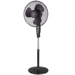 16Inch Round Base Standing Fan Electric Pp Plastic Stable Cooler 40W Electric Fan