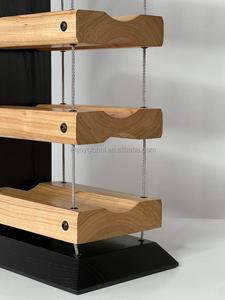Étagère à vin, armoire de rangement à vin, étagère <span class=keywords><strong>murale</strong></span>, porte-bouteilles de whisky, porte-bouteilles de vin en bois - Product Image 3
