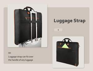 Échantillon gratuit Sac de costume en lin Sac de vêtement personnalisé avec fermeture éclair Housse de manteau Tissu en lin naturel Grand sac de rangement pour vêtements avec fermeture éclair - Product Image 5