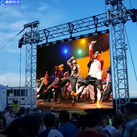 Pushun Tam Renkli LED Su Geçirmez Yüksek Parlaklık Yüksek Yenileme Hızlı Sahne Etkinlikleri Video Duvar Panel Ekran Konser P3.91 Ekran