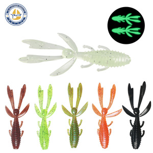 Señuelo Blando en Forma de Camarón de 62mm para Pesca de Lubina, Sabor Camarón Salado, 20 Unidades - Product Image 3