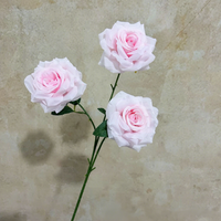 Bouquet de roses artificielles en soie faites à la main, à longue tige, fleurs artificielles réalistes pour mariage, décoration de la maison, banquet, fiançailles