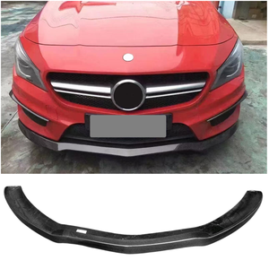 YOMDO W117 <span class=keywords><strong>CLA</strong></span> Lame avant en fibre de carbone véritable style <span class=keywords><strong>AMG</strong></span> pour <span class=keywords><strong>Mercedes</strong></span> Benz W117 <span class=keywords><strong>CLA</strong></span> CLA45 2013-2016 - Product Image 1
