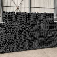 Tube carré en acier recuit noir Hualong 40x40x1,0 mm, longueur 6 m, pour la fabrication