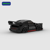 Vente flash - Décoration de la maison - Briques Moc - Voiture de sport noire - Jouet pour filles - Cadeau - Instructions en papier - Ensembles de blocs de construction de voitures
