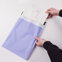 Sac d'expédition en plastique pour colis, sac d'emballage pour courrier, sac d'emballage imprimé, couleur violette, pour chaussures et vêtements