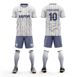 Maillot de football personnalisable LUSON, jaune vitalité, vert, équipement d'équipe, uniformes avec personnalisation du nom et du numéro pour le football - Product Image 3