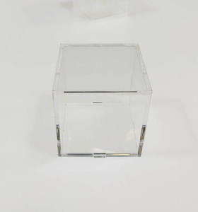 Hộp Hình Vuông Bằng Nhựa Trong Suốt 55X55X55Mm Có Nắp Hộp Sắp Xếp Lưu Trữ Acrylic Nhỏ Ủng Hộ Bữa Tiệc Trưng Bày Trang Sức Quà Tặng Kẹo - Product Image 2