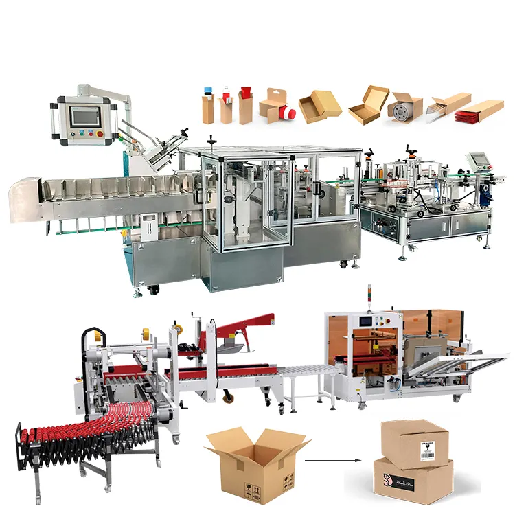 Machine à emballer Huanlian Machine de scellage de ruban de remplissage de boîtes en carton ondulé Machine à emballer