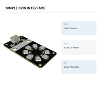 Module d'affichage LED RVB adressable WS2812, carte lumineuse numérique à 8 pixels pour projets d'éclairage couleur Arduino