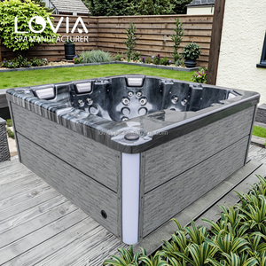 Nouveau design LED Corner <span class=keywords><strong>Spa</strong></span> 5 <span class=keywords><strong>Places</strong></span> Garden Whirlpool Outside Leisure Massage Tub <span class=keywords><strong>Spa</strong></span> <span class=keywords><strong>à</strong></span> <span class=keywords><strong>vendre</strong></span> - Product Image 1