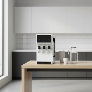 Système intelligent de filtration d'eau avec chauffage/refroidissement, distributeur moderne en plastique, purificateur alcalin coréen, filtres UV pour hôtels et foyers - Product Image 1