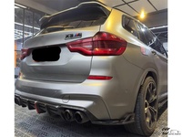 Kit de carrosserie diffuseur arrière en fibre de carbone pour BMW X3M X4M, style AE amélioré, kit de lèvre de pare-chocs arrière léger, kit de voiture personnalisé