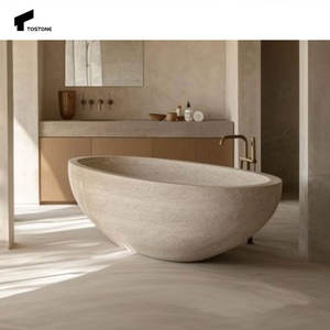 Tostone עתיק כסף טרוורטין טרבס לבן ללא מעמד לווילה ופינות חוץ - Product Image 2