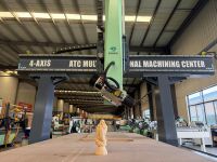 Centre d'usinage CNC 4 axes avec broche rotative ATC, axe rotatif indépendant, machine de gravure 3D, fraisage, perçage, routeur pour le travail du bois