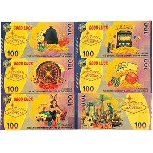 Spedizione Gratuita TCB CJ-12 Banconota Spessa da 100 Dollari Las Vegas, Chip Placcato in Polimero a Doppia Faccia con Foglia d'Oro, Termica da Collezione - Product Image 4