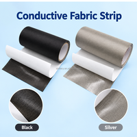 Ruban de cuivre nickelé sur mesure, feuille de tissu conducteur cuivre-nickel auto-adhésive pour soudure par points, sacs Faraday et tentes