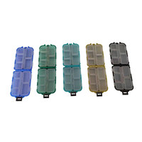 Boîte de rangement multifonctionnelle pour accessoires de pêche à 10 compartiments, double couche, en ABS et PP, pour leurres et appâts