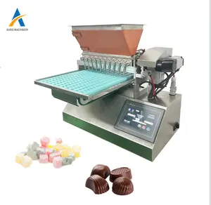 Semi-chips automáticos de chocolate gummy doces que faz a máquina de depósito 3ª geração tabela superior máquina de depósito