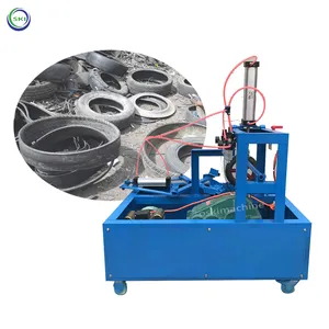 High Efficiency Car Waste Used Old Tyre Ring Recycling Machine Truck Big Tire Sidewall Cutter Tires Strip Cutting Machine