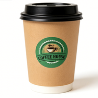 Étiquettes d'emballage personnalisées, autocollants ronds écologiques, rouleaux d'autocollants personnalisés de qualité alimentaire pour l'emballage du café