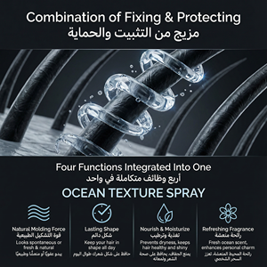 Spray volumateur à base d'<span class=keywords><strong>eau</strong></span> au sel de mer pour hommes, label privé, définition des boucles, hydratant pour les barbiers, <span class=keywords><strong>cheveux</strong></span> d'hommes, longue durée - Product Image 4