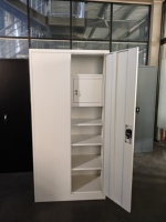 Nouvelle Armoire en Acier Design, Placard Métallique pour Vêtements, Meuble de Chambre Almirah, Armoire à 2 Portes en Métal, Casier
