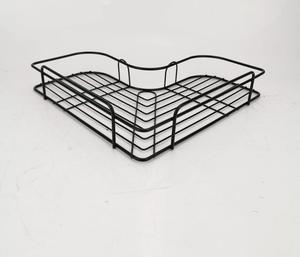 Da Parete In Ferro di Angolo di archiviazione Montato Nero Adesivo Angolo <span class=keywords><strong>Mensola</strong></span> del Bagno - Product Image 3