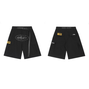 XL Printed Polyester <strong>Shorts</strong> with <strong>Belt</strong> Cotton Knitted Fabric Pattern Decoration Colored Techniques - Product Image 4