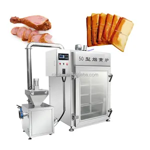 Máquina automática para ahumar salchichas de cerdo y pollo de ternera de gran capacidad